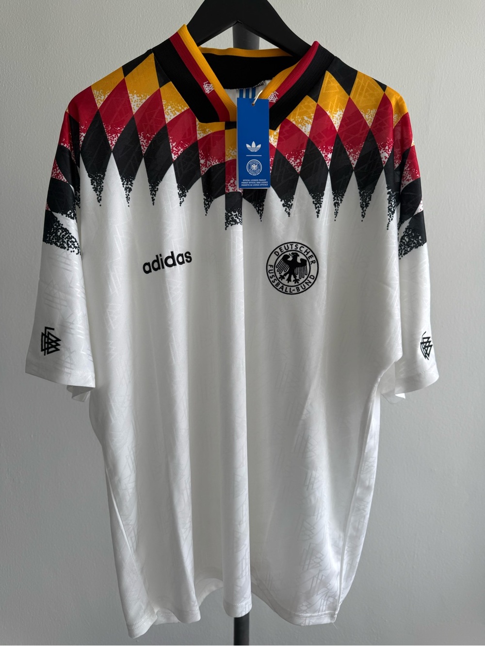 adidas Germany 1994 Retro Soccer Jersey Men XL White DFB NWT
